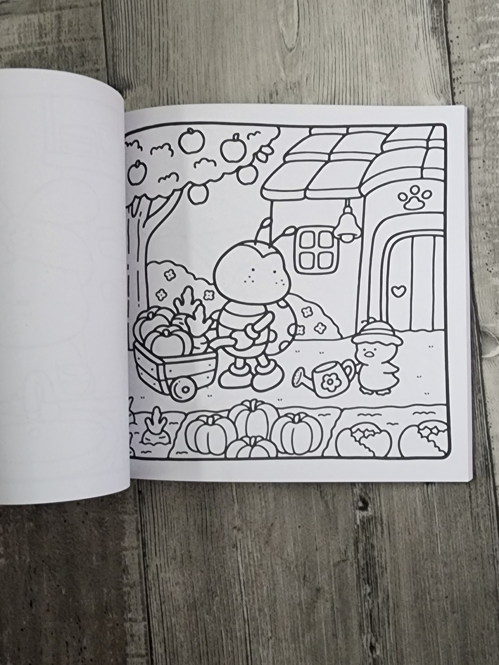 Cozy Friends Cute & Comfy Coloring Book - Blue - Picture 2 of 3